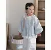 Ropa de Abrigo para Niñas Estilo Primavera y Otoño 2026 Regreso a Clases con Cuello de Encaje, Estilo Princesa sin Capucha, Chaqueta Casual Versátil Holgada Tendencia