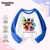 Poppy's Playtime Capítulo 3 Ropa Sudadera de Manga Larga para Niños Primavera y Otoño Animalito Sonriente Estampado de Gato Dormido