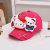 Gorra de Béisbol Infantil Estilo Japonés y Coreano con Muñeca Linda, Sombrero de Sol Súper Adorable de Gatito para Niñas, Gorra de Pico de Pato de Dibujos Animados para Bebé, Transfronterizo