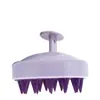 Pente Popular para Lavar Cabelo com Cabo da Temu, Pente Macio de Borracha para Lavar Cabelo e Massagear, Pente de Cabelo, Massageador de Couro Cabeludo, Escova para Lavar Cabelo, Escova Massageadora