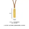 Colar pingente cilíndrico estilo chinês vintage banhado a ouro, nova corrente para suéter banhada a ouro, presente moderno para namorada