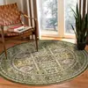 Alfombra redonda de imitación cachemir persa vintage transfronteriza para sala de estar, resistente a la suciedad, lavable a máquina, alfombra para sofá, antideslizante, cómoda alfombra de noche