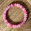 Pulsera de Cuentas de Ábaco Popular Temu Xiyin Tk Suministro Transfronterizo Ágata Azul Imitación Pulsera de Cuentas de Piedra Natural Jade