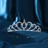 Venda Direta de Fábrica Europeia e Americana Luxuosa Tiara de Cristal Adorno de Cabeça Acessórios de Noiva Joias Coroa de Strass Branco Vestido de Noiva Princesa