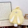 Mochila Infantil de Coelho com Orelhas Grandes 2024 Estilo Coreano Divertida para Crianças Jardim de Infância Meninas Bolsa Simples Estilo Ocidental Casual Mochila Escolar