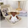 Natasha 14cm Boneca Pequena Preta Roupas Celebridade da Internet Item Quente Roupas para Boneca Alívio de Estresse Conjunto de Roupa Natasha com Xale