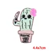 Pegatina de Tela Bordada de Gato de Dibujos Animados Parche DIY para Chaqueta de Plumas Decoración Parche Personalizado para Abrigo Roto con Cuchillo Insignia de Animal Pegatina