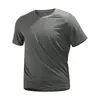 Nueva Camiseta de Secado Rápido para Exteriores de Verano para Hombre, Camiseta Elástica Súper Transpirable de Manga Corta, Ropa Elástica de Secado Rápido para Parejas para Correr
