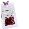 Arte de Uñas Año Nuevo Rojo Vino Resina Lazo Joyería Angela Rojo Cinta regular Mini tamaño pequeño Decoración Punta de Dedo