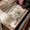 Papel de Material Mu Ran, Serie Temporal Texturizada, Estilo Ins Vintage Papel de Fondo Versátil para Decoración DIY de Diarios y Bolsas Ita