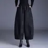 Garantia de Qualidade Antienvelhecimento Temperamento Mãe Estilo Chinês Jacquard Formato Casulo Primavera e Outono Novos Calças Casuais Femininas Cropped Pantalonas