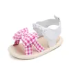 Nuevas Sandalias Modelo Verano de Comercio Exterior para Bebés Niñas de 0 a 1 Año, Zapatos de Princesa de Suela Suave, Zapatos Antideslizantes para Caminar Bebé