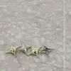 Botón de Presión Metálico de Estrella de Cuatro Puntas de 28 mm para Blusas, Chaquetas, Ropa, Botones Decorativos