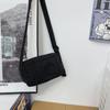 Bolso Pequeño de Lona Casual para Mujer 2025 Nuevo Estilo de Hong Kong Ins Estudiante Teléfono Móvil Cambio Bolso Pequeño de Hombro Bolso de Hombro para Compras