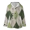 [Processamento Personalizado] Trench Coat Feminino de Comprimento Médio com Design Impresso em 3D, Casaco Quente Estilo Americano com Forro de Lã para Mulheres