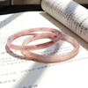 Pulsera Jingle Imitación Jade de Vidrio con Rosa Seca, Accesorio Estilo Antiguo, Hecho a Mano, Venta al por Mayor de Pieza Única de Xiaohongshu para Amigos