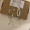 El Pináculo del Lujo ~ Cadena de Perlas Multicapa Súper Hada para Clavícula, Collar Popular de Lujo Accesible