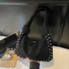 Bolsa versátil para o dia a dia para mulheres, nova bolsa de ombro vermelha de camurça outono 2025, bolsa tote de grande capacidade