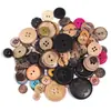 Em estoque atacado botões redondos coloridos de resina misturada diy brinquedos artesanais infantis materiais para artesanato de pintura decorativa
