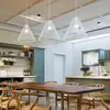Araña nórdica posmoderna minimalista para restaurante, comedor, dormitorio, mesita de noche, lámparas creativas de una sola cabeza