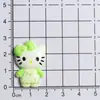 Adornos de gato de acrílico de dibujos animados, pegamento de crema DIY para pasadores de pelo hechos a mano, llaveros e imanes para refrigerador