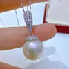 Acessórios DIY Pingente de Pérola em Prata de Lei S925, Base Vazia para Pingente de Cera de Abelha, Design de Ponto de Exclamação em Prata Pura de Luxo Leve