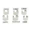 Pendientes de clip para el cartílago de la oreja en forma de U de acero inoxidable 316 para bricolaje transfronterizo AliExpress con patrón para hombres y mujeres sin perforación en la oreja
