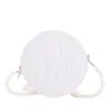 Nova Bolsa Infantil Meninas Moda Pérola Mini Redonda Bolsa Panqueca Porta-Moedas Lazer ao Ar Livre Tendência Bolsa Transversal