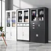Archivero de Gama Alta, Gabinete de Metal, Gabinete de Oficina con Cerradura, Gabinete de Almacenamiento Multicapa Gris y Blanco, Archivero, Gabinete de Almacenamiento
