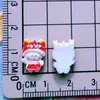 Mini Comida de Ano Novo Pão Leite Gato Vermelho Grampo de Cabelo de Gato Capa de Celular Acessórios de Resina DIY