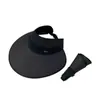 Chapéu de Sol de Seda de Gelo com Aba Larga Feminino para Verão, Viagem, Corrida, Ciclismo, Proteção Solar, Top Respirável, Moda de Férias, Chapéu de Sol de Praia