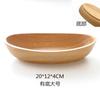Precio de Fábrica Venta Directa Plato de Madera Platos de Fondo Grueso Platos Platos Creativos para Snacks Plato para Frutas Plato para Pasteles Vajilla