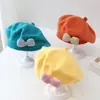 Chapéu de Bebê 6-36 Meses Boina Infantil para Crianças Bebê Menina Outono e Inverno Estilo Coreano Chapéu de Pintor de Lã Tricotado Chapéu da Moda