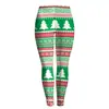 2024 Navidad Transfronteriza Ropa Nueva para Mujer Leggings Ajustados Estampado de Árbol de Navidad Levantamiento de Glúteos Pantalones de Pierna Pequeña para Mujer
