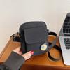 Bolsa pequena fofa para mulheres 2024 nova moda vigorosa menina estudante bolsa para celular estilo japonês bolsa de lona crossbody fresca