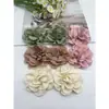 Flor de Rosa de Tela de Burbujas Arrugada de 7 CM Flor de Remolino Flor Hecha a Mano Tridimensional Flor DIY Faldas Zapatos Sombreros Bolsos Accesorios