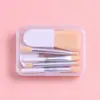 En Stock Juego de 6 Mini Brochas de Maquillaje Portátil para Viaje Cangzhou Brocha para Polvo Suelto Sombra de Ojos Cerdas Suaves Herramientas de Belleza Venta al por Mayor