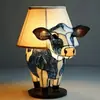 Adornos de resina de la nueva serie de perros transfronterizos, luz nocturna LED, arte, estatua de animal, decoración creativa para el hogar, escritorio