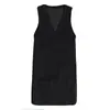 Vestido de Lana Negro con Cuello en V Estilo Hepburn para Mujer, Nuevo Otoño/Invierno 2026, Elegante y Chic, Vestido Chaleco de Lujo Ligero