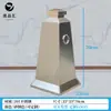 Cono de carretera de acero inoxidable, cono metálico cuadrado reflectante con peso, barrera de carretera de no estacionar, por favor no estacione, cono de tráfico