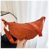Bolsa de Dumpling Estilo Familia U Individual Japonesa Pana Otoño e Invierno Nueva Bolso de Hombro para Mujer Bolso de Hombro para Hombre Bolso de Axila Personalización