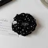 Goma de pelo retro floral estampada, Cinchuelo versátil estilo coreano, Accesorio para el cabello de chica artística, Nueva banda elástica