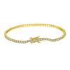 Mecanismo de Cierre Cadena Pulsera de Plata S925 Fila Única Circonita Diamante Artificial Pulsera Venta Directa de Fábrica
