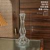 Estilo europeu simples transparente padrão vertical vidro castiçal ornamentos casa mesa de jantar atmosfera casamento banquete hotel aniversário vestido