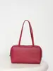 Bolso de Bolos de Fila Estilo Mismo de Jennie Bolso de Hombro Astra de Piel de Oveja Teñida al Agua Versátil para Viajes Diarios Gran Capacidad Bolso de Axila