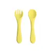 Conjunto de Garfo e Colher Infantil, Colher de Bebê, Louça Infantil, Colher Macia de Silicone, Garfo de Bebê, Colher de Arroz Resistente a Altas Temperaturas, Colher de Alimentação de Silicone