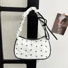 Bolso Sencillo de un Hombro para Debajo del Brazo Otoño 2026 Nueva Moda Bolso de Mujer Chic Juvenil Estampado de Moño Bolso de un Hombro