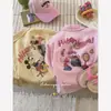 [Mickey Dulce] Nueva Camisa de Algodón Puro a Cuadros de Mickey de Dibujos Animados Dulces para Primavera/Verano 2026, Versátil y Usable en Tres Estaciones
