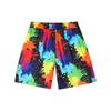 Bermuda Masculina, Bermuda Floral Solta Tendência Estilo Coreano Estampada, Bermuda Fina Grande, Bermuda Casual de Praia para Homem