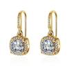 Aretes Largos Cuadrados de Zirconia Estilo Coreano para Mujer ins Elegantes Estilo Popular de Internet Borla Aretes de Diamantes Completos Joyería para la Oreja